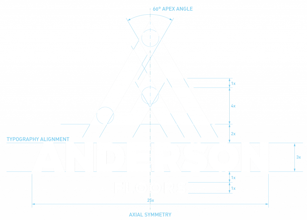 Anderson Floors Logodesign Konstruktion 1